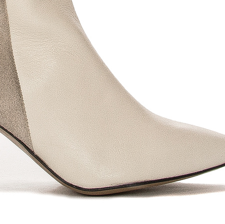 Maciejka Light Beige Knee-High Boots 05784-22/00-8