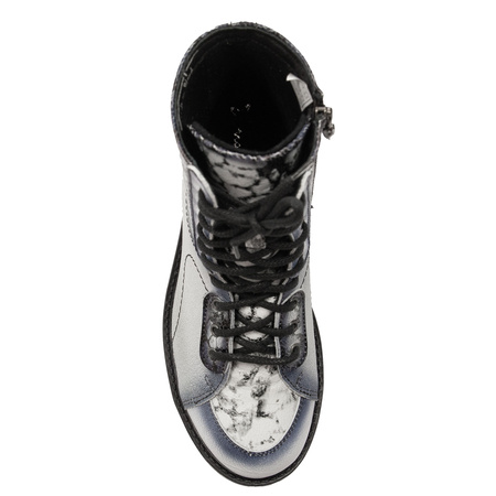 Maciejka Women's Leather Boots Ash White