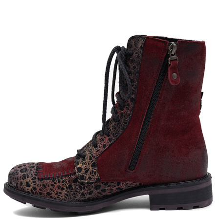 Maciejka Women’s Leather Burgundy Ankle Boots Timeless 07608-23/00-8