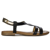 Maciejka Leather Black Women's Sandals 06568-01/00-5