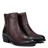 Maciejka Leather Ankle Boots with Croco Embossing Bordeaux H7170-23/00-7