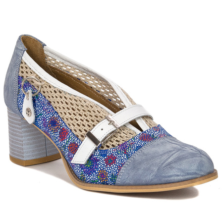 Maciejka Women's Leather Shoes Blue