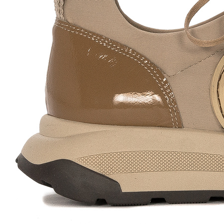 Maciejka Woman's Sneakers Beige Leather