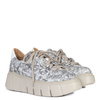Maciejka Leather Platform Sneakers with Decorative Detail White-Grey-Copper 6891W-02/00-8