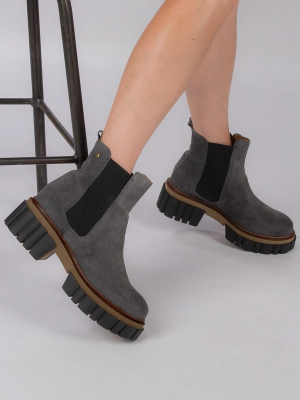 Maciejka Light Gray Boots 05312-03/00-6