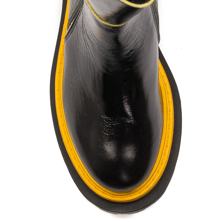 Maciejka Black- Yellow Boots 05747-07/00-7