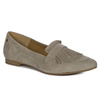 Maciejka Leather Slip-On With Fringe Beige 06440-04/00-1