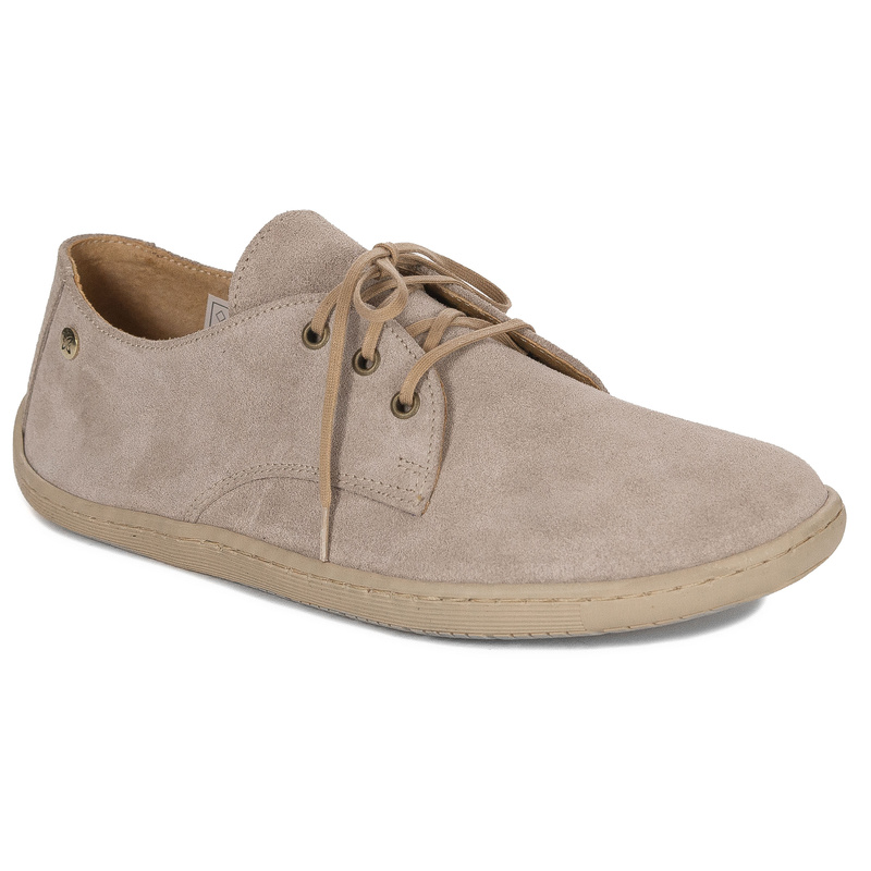 Maciejka Skórzane Półbuty BAREFOOT Beżowe 06900-04/00-1