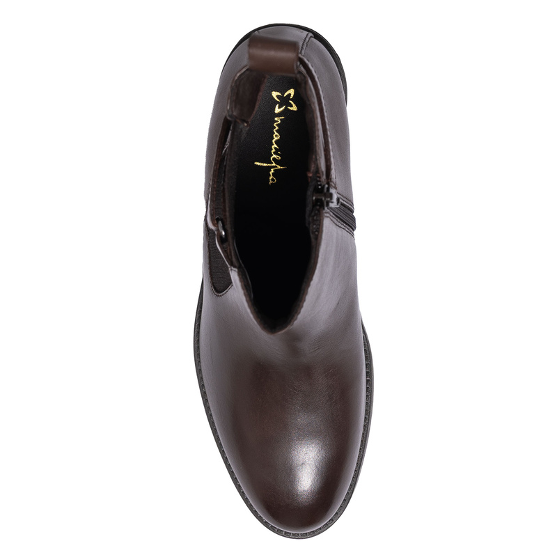 Maciejka Women's Dark Brown Leather Boots