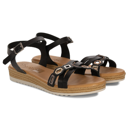 Maciejka Women's Leather Sandals Black