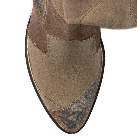 Maciejka Dark Beige Knee-High Boots 05640-10/00-3