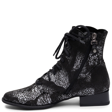 Maciejka Women's Genuine Leather Lace-Up Ankle Boots Black 6391W-35/00-1