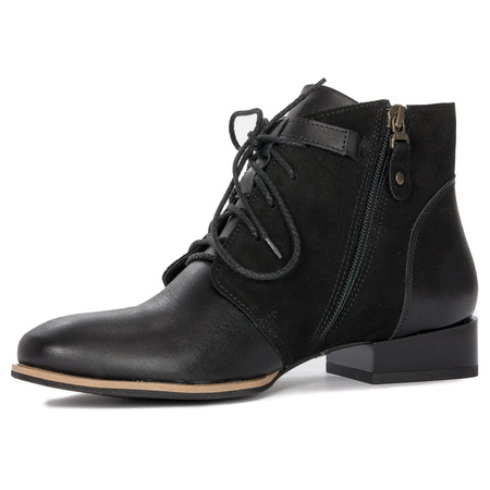 Maciejka Black Leather Boots 5743A-01/00-7