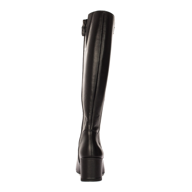 Maciejka Black leather Knee-High Boots 
