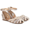 Maciejka Beige Flowers Sandals 