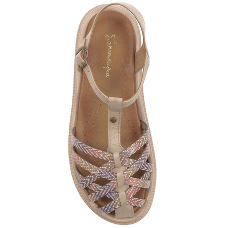Maciejka Women's Leather Sandals Powder Pink