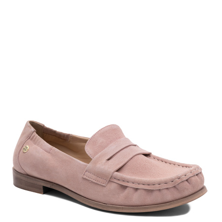 Maciejka Women's Suede Loafers Pink HJ764-15/00-1