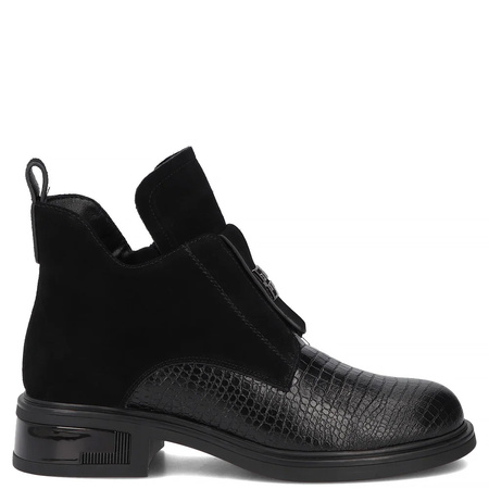 Filippo Leather Ankle Boots Black DBT8201-26-BK