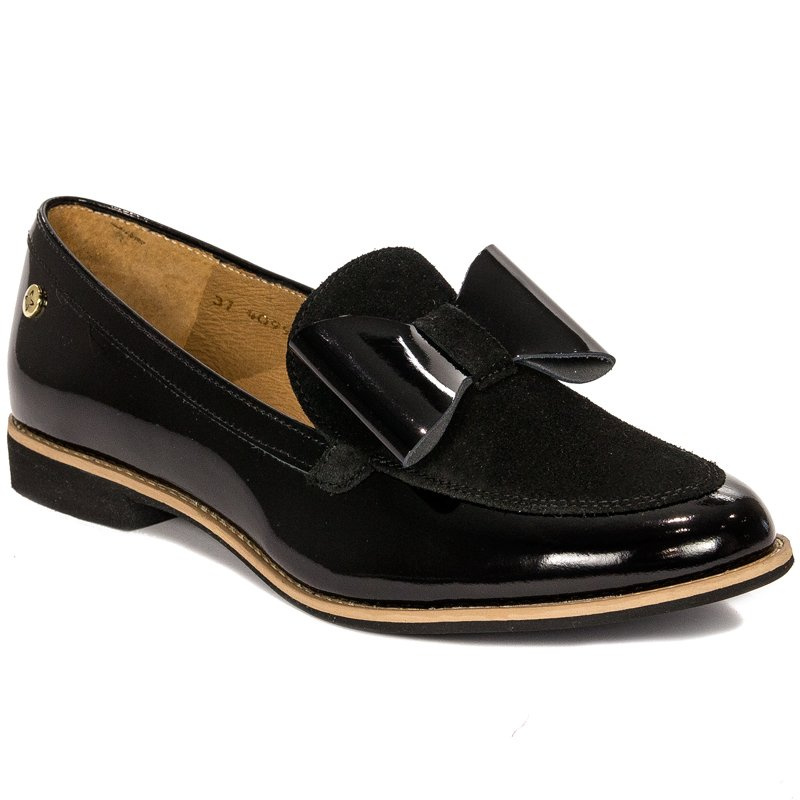 Maciejka Black Flat Shoes 04099-01/00-5