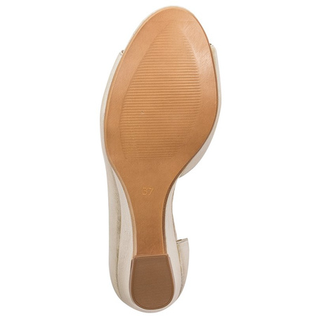 Maciejka Gold Flat Shoes 01304-48/00-5