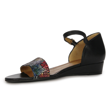 Maciejka Leather Black Women's Sandals 06486-01/00-1