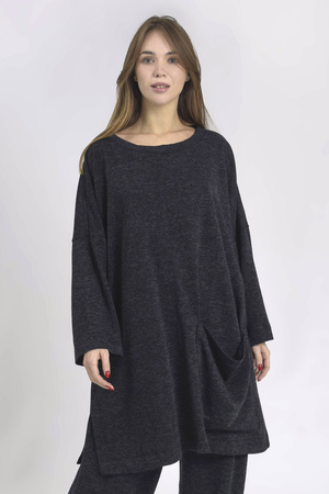 Knitted tunic Giulia Graphite