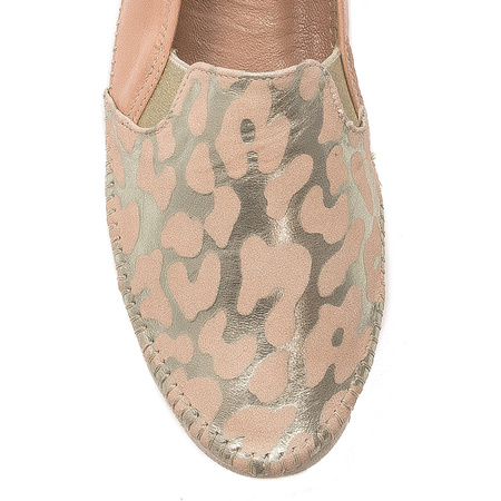 Maciejka Półbuty Skóra Naturalna Beige