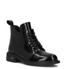 Filippo Women's Patent Leather Ankle Boots, Black