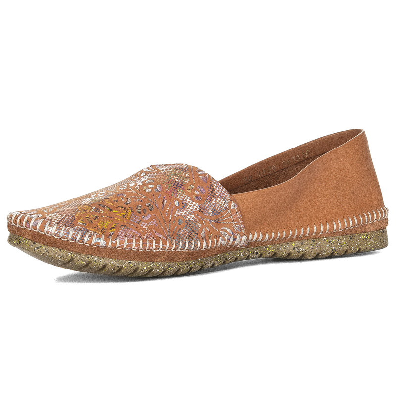 Maciejka Leather Unique Women's Slip On Shoes Ginger T1929-30/00-0