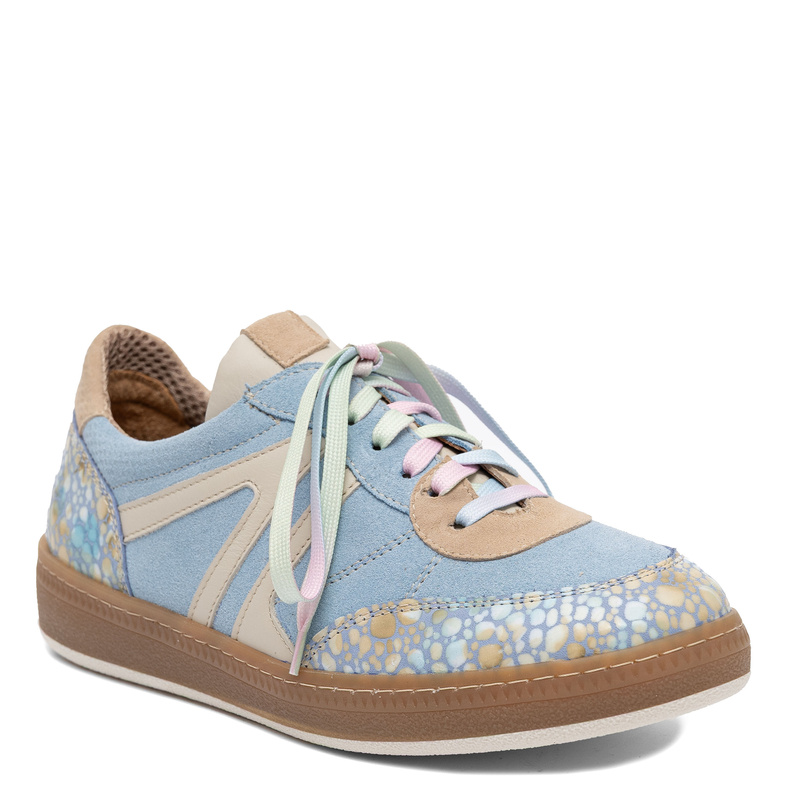 Maciejka Leather Pastel Sneakers Beige-Blue 07319-06/00-7