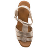 Maciejka Gold Women's Leather Sandals