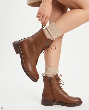 Maciejka Leather Ankle Boots Timeless Elegant Brown K7751-29/00-7