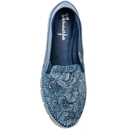 Maciejka Navy Low Shoes 03512-45/00-0