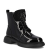 Filippo Women's Patent Leather Ankle Boots, Black