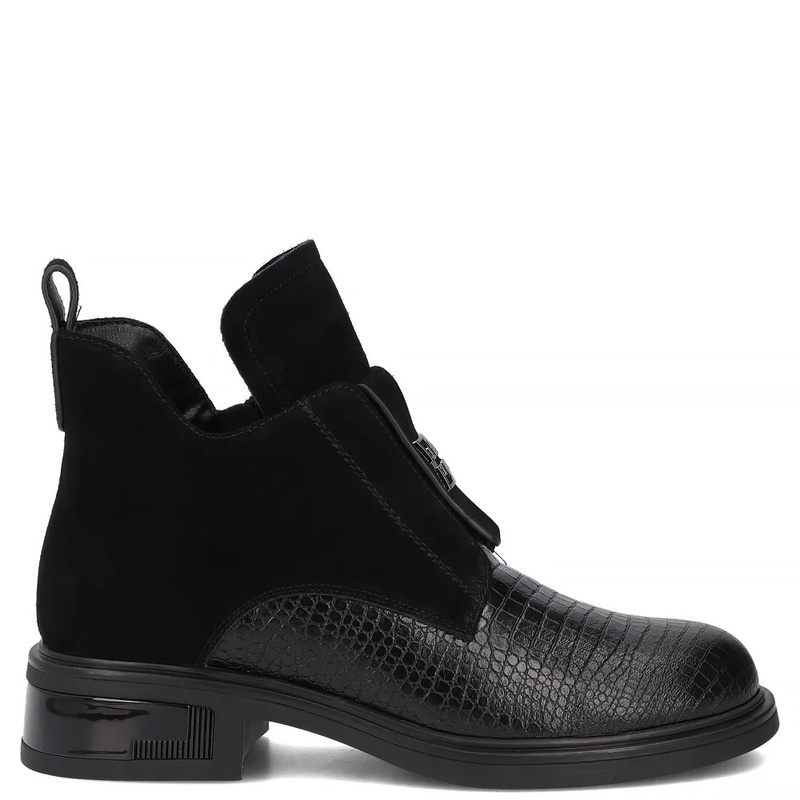 Filippo Leather Ankle Boots Black DBT8201-26-BK