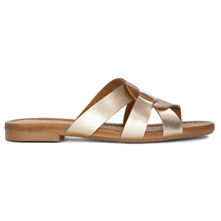 Maciejka Women's Flip-Flops Brown Gold