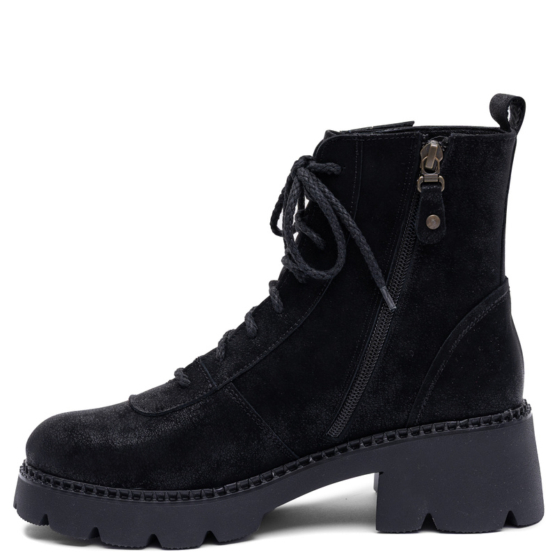 Maciejka Leather Ankle Boots Insulated Black 07656-01/00-8
