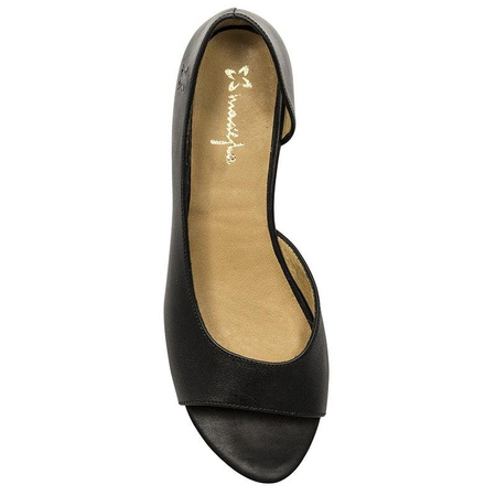 Maciejka Black Flat Shoes 00554-01/00-1