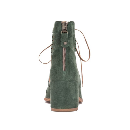 Maciejka Green velor Boots  04040-09/00-5
