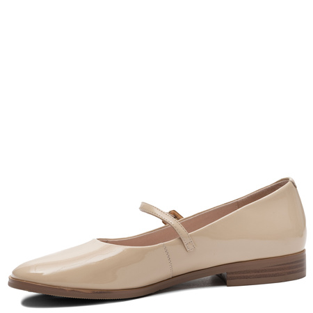 Maciejka Mary Jane Pumps Patent Leather Beige K7518-04/00-1