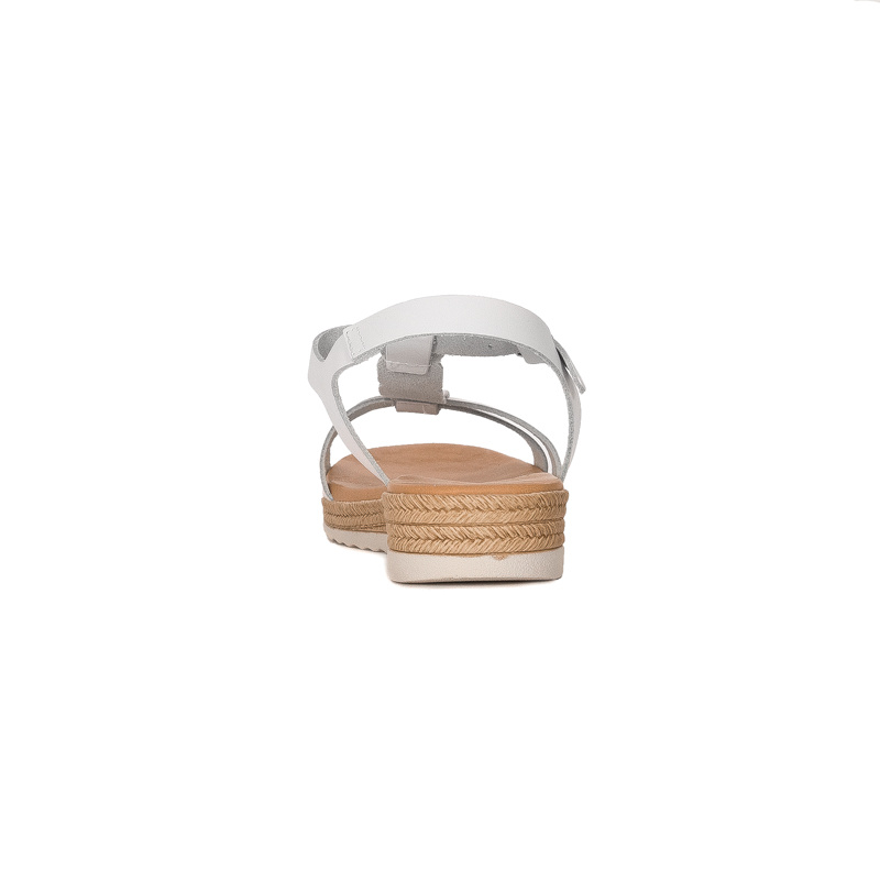 Maciejka Leather White Women's Sandals