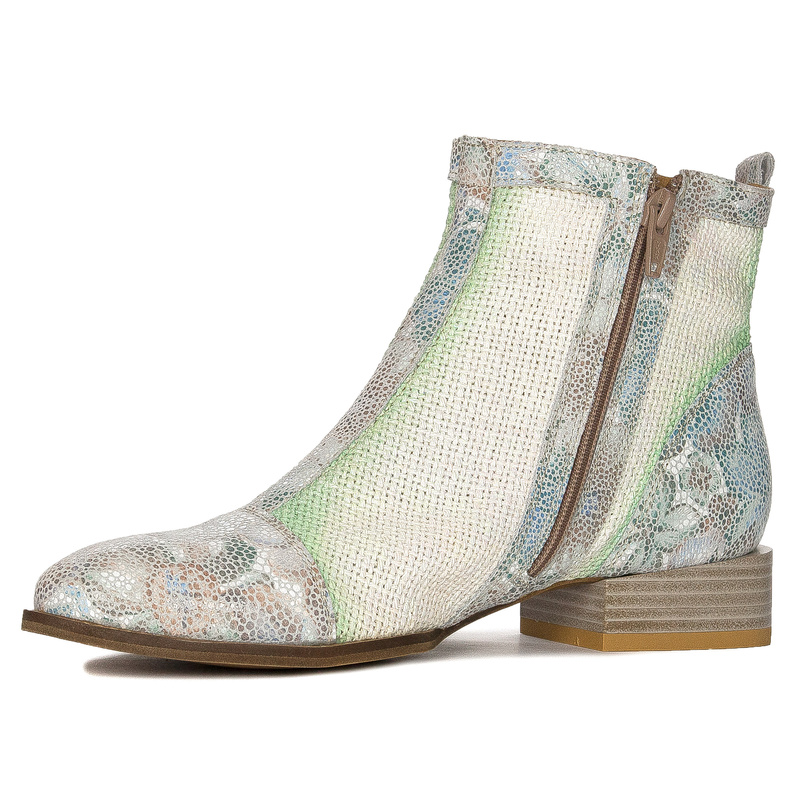 Maciejka Women's leather turquoise boots
