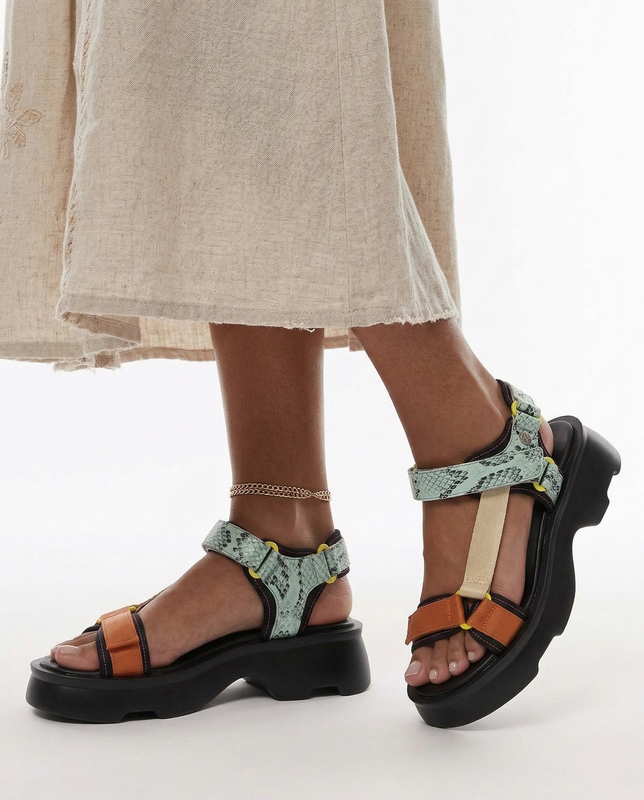Maciejka Leather Platform Sandals Multicolour K7433-01/00-7