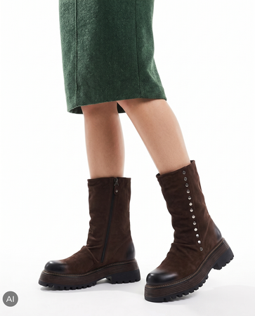 Maciejka Leather Insulated Ankle Boots Elegant Brown 07595-02/00-8