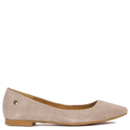 Maciejka Suede Leather Ballerinas Almond-Toe Beige 04100-42/00-8