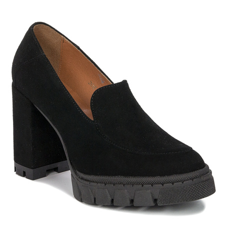 Maciejka Black Velor Pumps 2950J-01/00-1