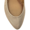 Maciejka Leather Ballet Flats Almond Toe Flat Sole Gold 04100-25/00-8