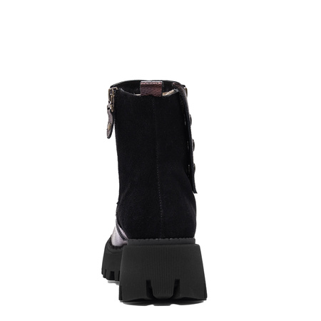 Maciejka Craftsmanship Ankle Boots Platform Double-Zip Metallic Bronze 06140-02/00-8