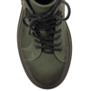 Maciejka Velour Leather Combat Boots on Platform Olive 06309-24/00-8