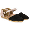 Maciejka Black+Pink Flat Shoes 04536-01/00-5